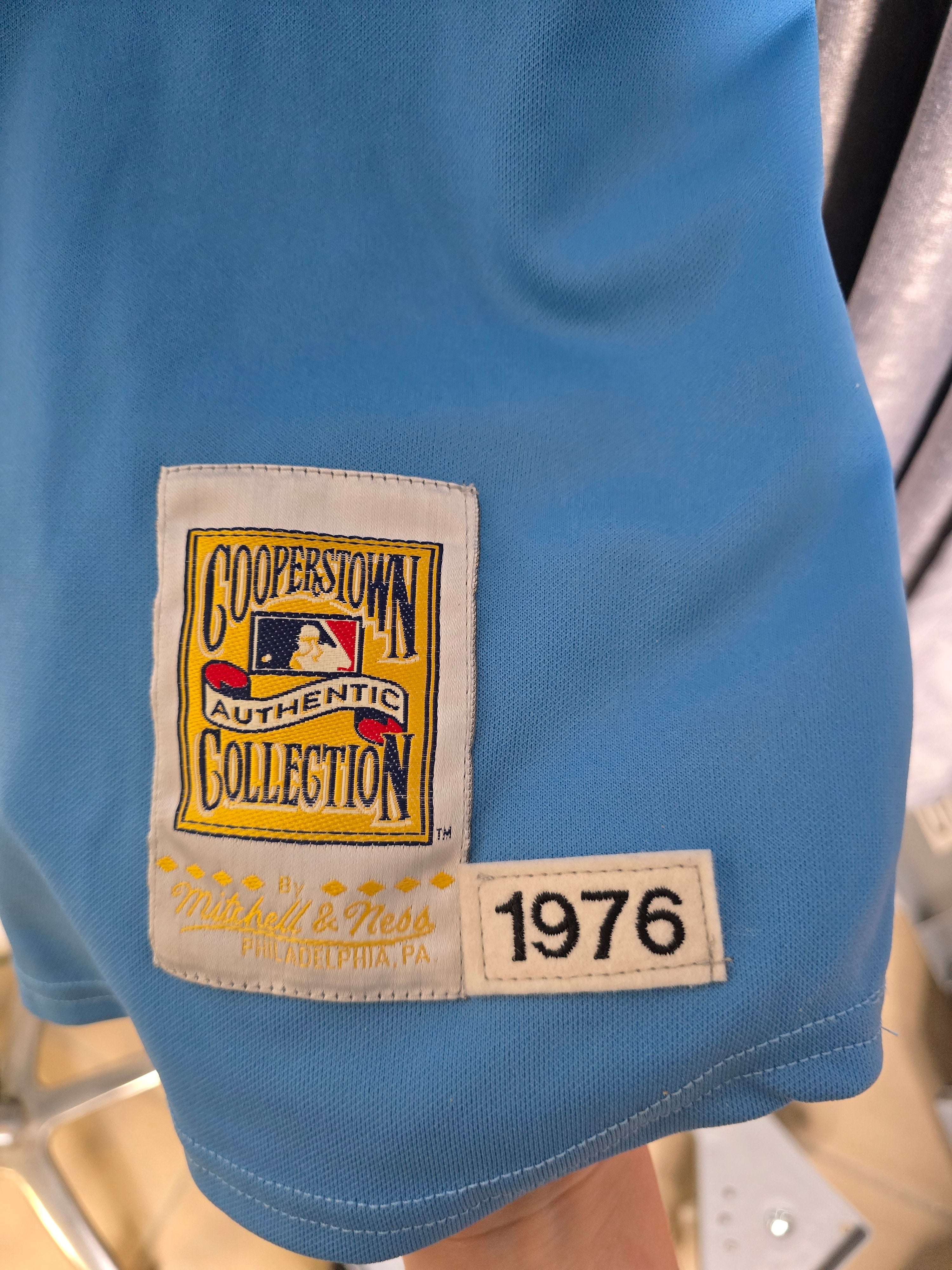 Vintage Mitchell & Ness Brewers 44 Shirt blau NEW With hang tag