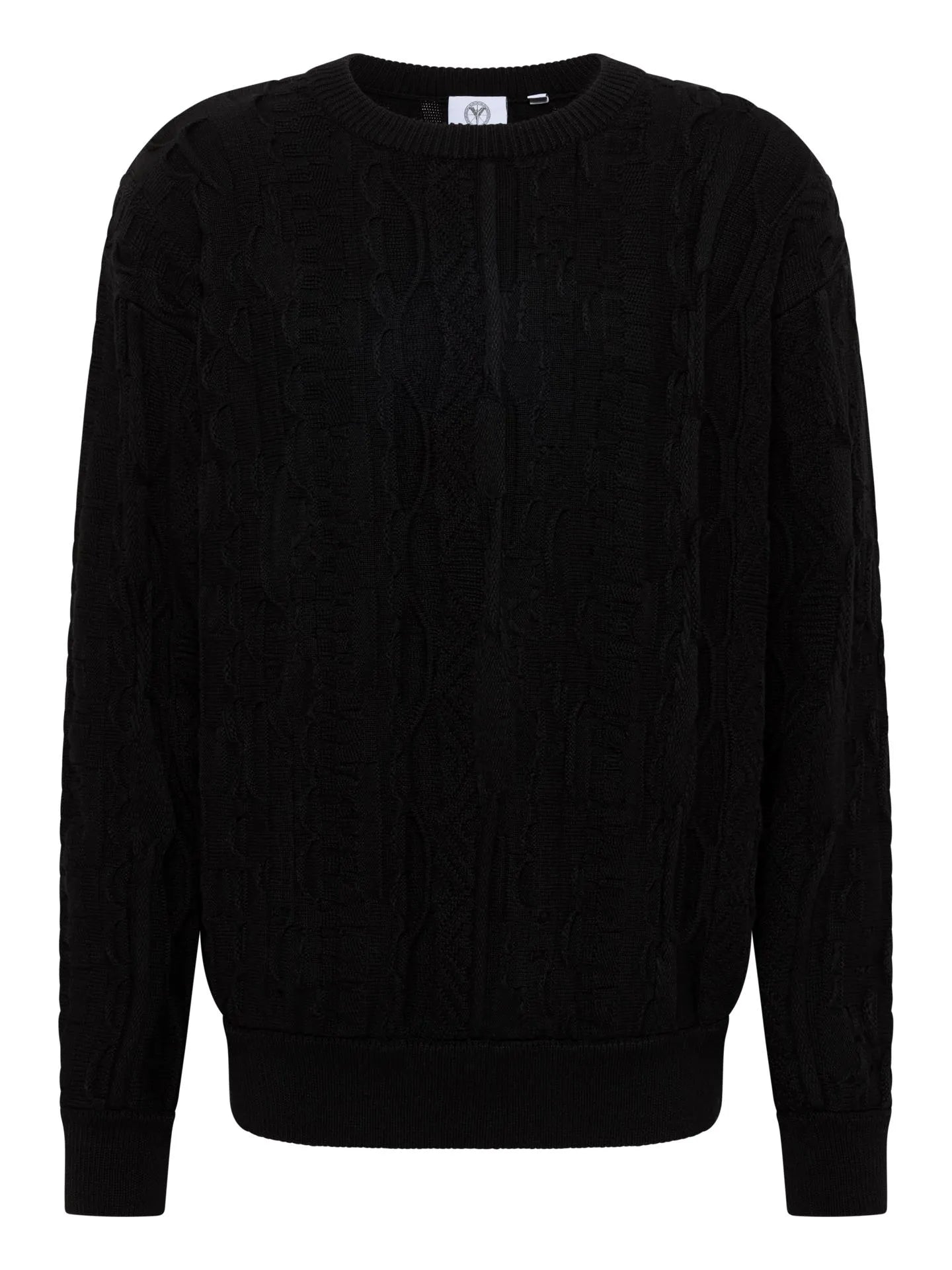 Carlo Colucci 3D Strickpullover Pullover schwarz C10006 COL 20 (62)