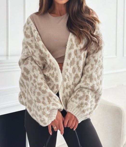 Leo Cardigan Creme Beige Damen