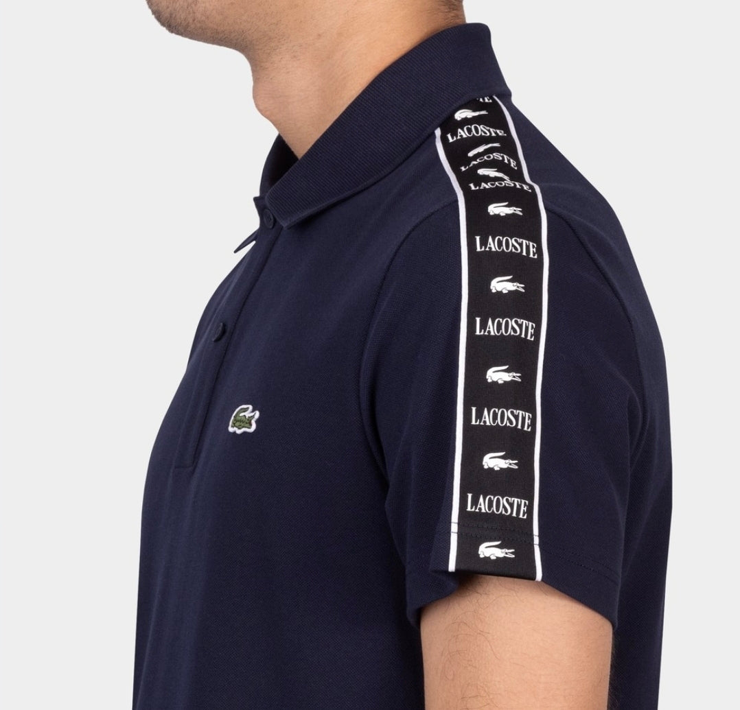 LACOSTE Poloshirt navy blau navyblau Schultern Logo -155-
