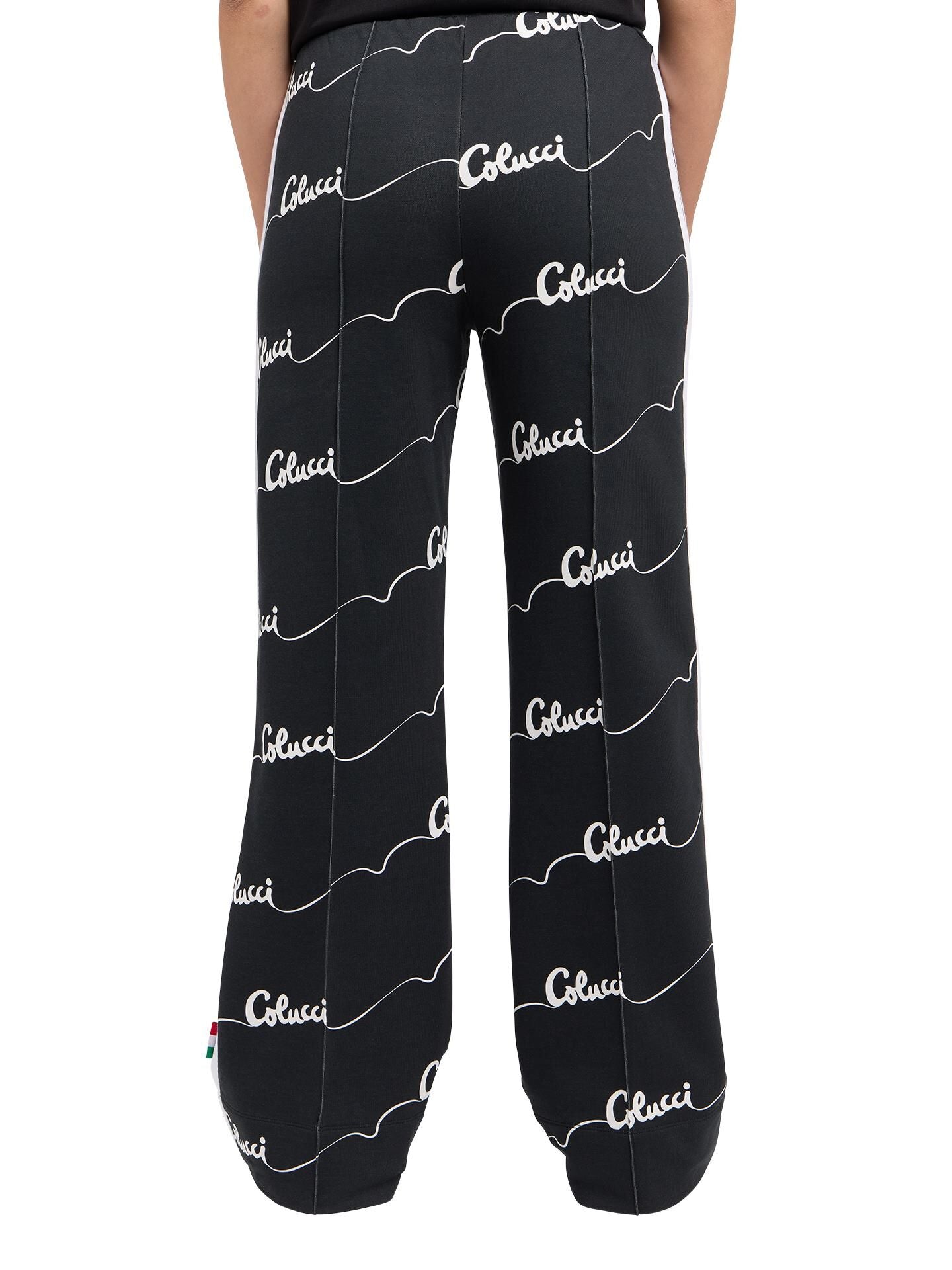 Carlo Colluci Damen Hose schwarz weiß -23-