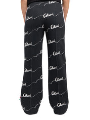 Carlo Colluci Damen Hose schwarz weiß -23-