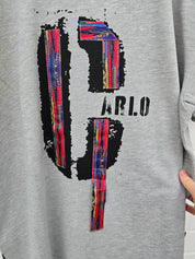 Carlo Colucci Tshirt schwarz / grau Großes C Brust