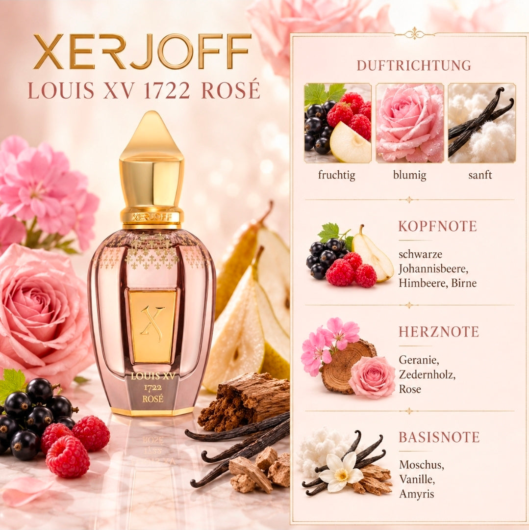 Original XERJOFF Louis XV Rosè Eau de Parfum Parfüm 50ml