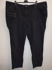 (U45) Ulla Popken Jeans schwarz 751283 10