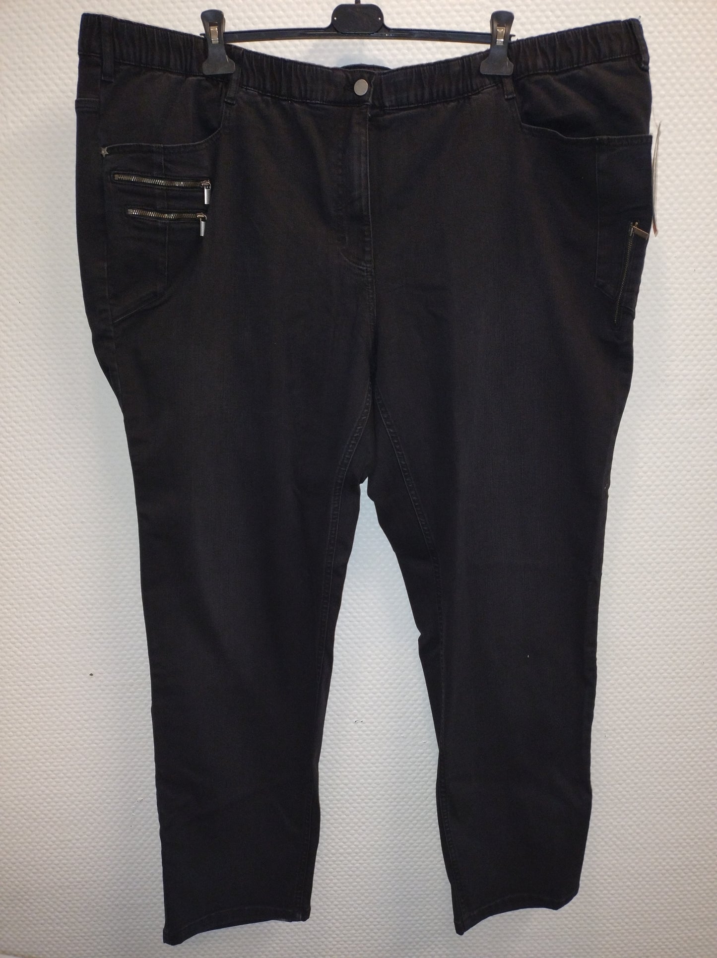 (U45) Ulla Popken Jeans schwarz 751283 10