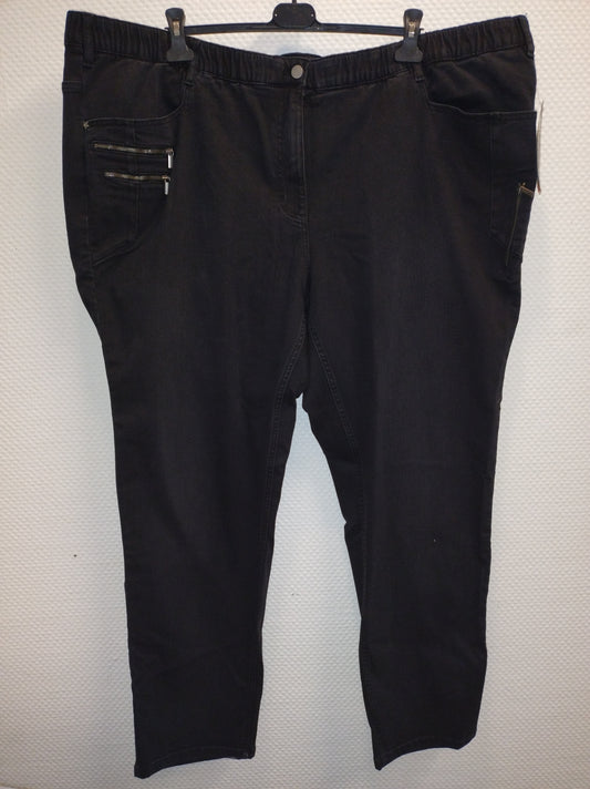 (U45) Ulla Popken Jeans schwarz 751283 10