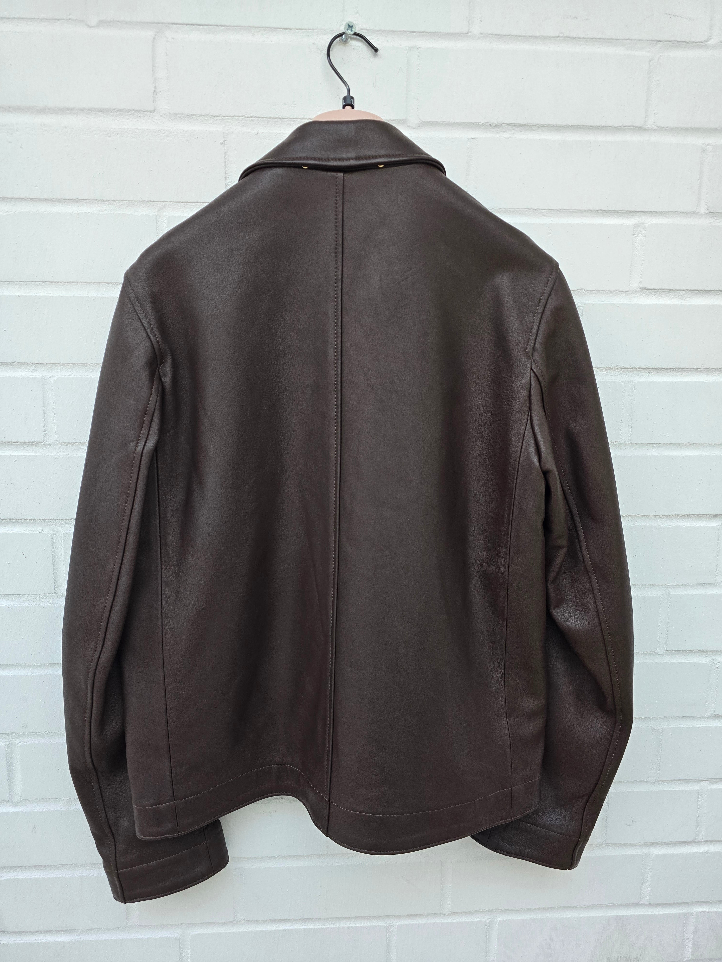 Paul Smith Herren Lederjacke braun Gr M Echtleder