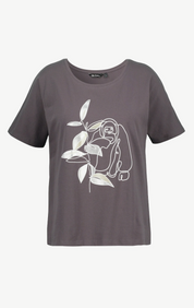 (U10) Ulla Popken T-Shirt Grau 808480 101