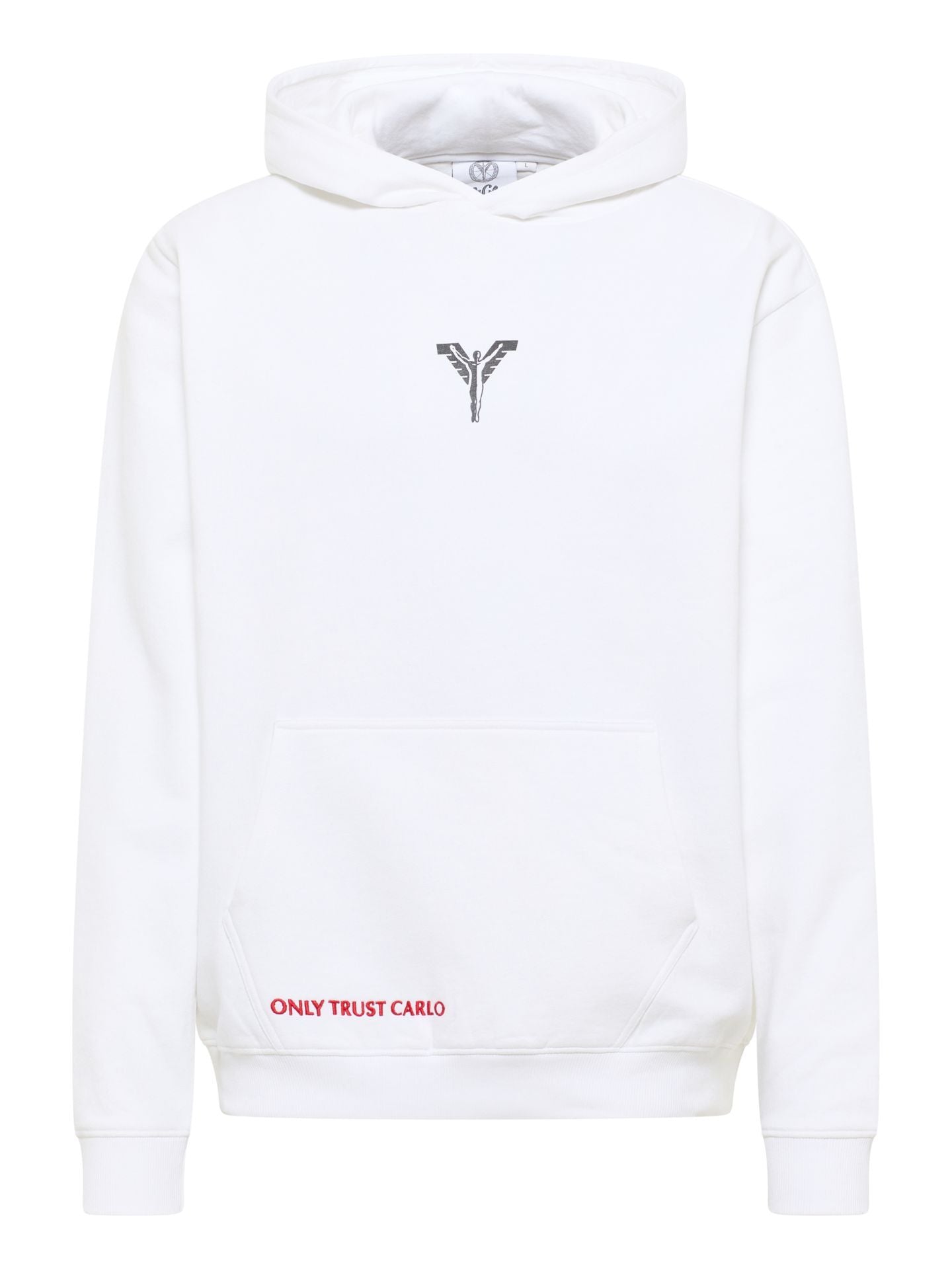 Carlo Colucci Fake News Hoodie schwarz weiß C4227 -114-