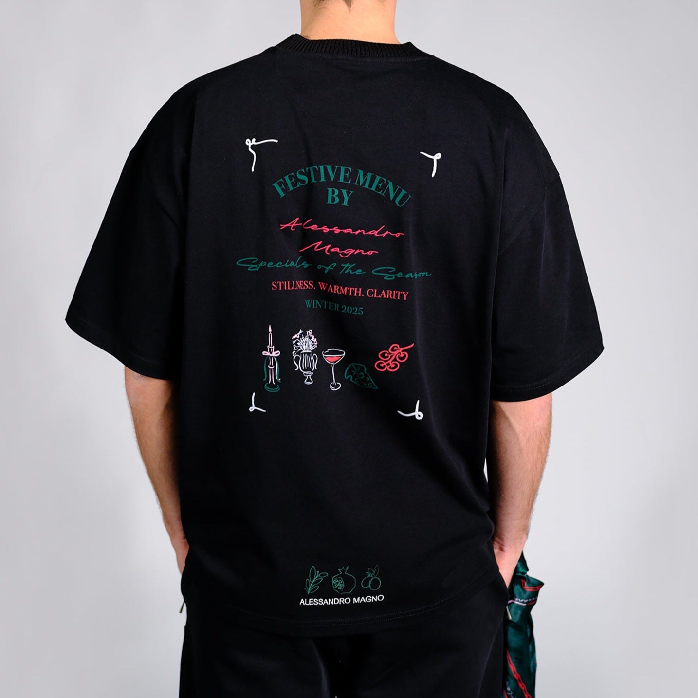 Alessandro Magno Chapter 6 Tshirt Christmas Limited Edition schwarz