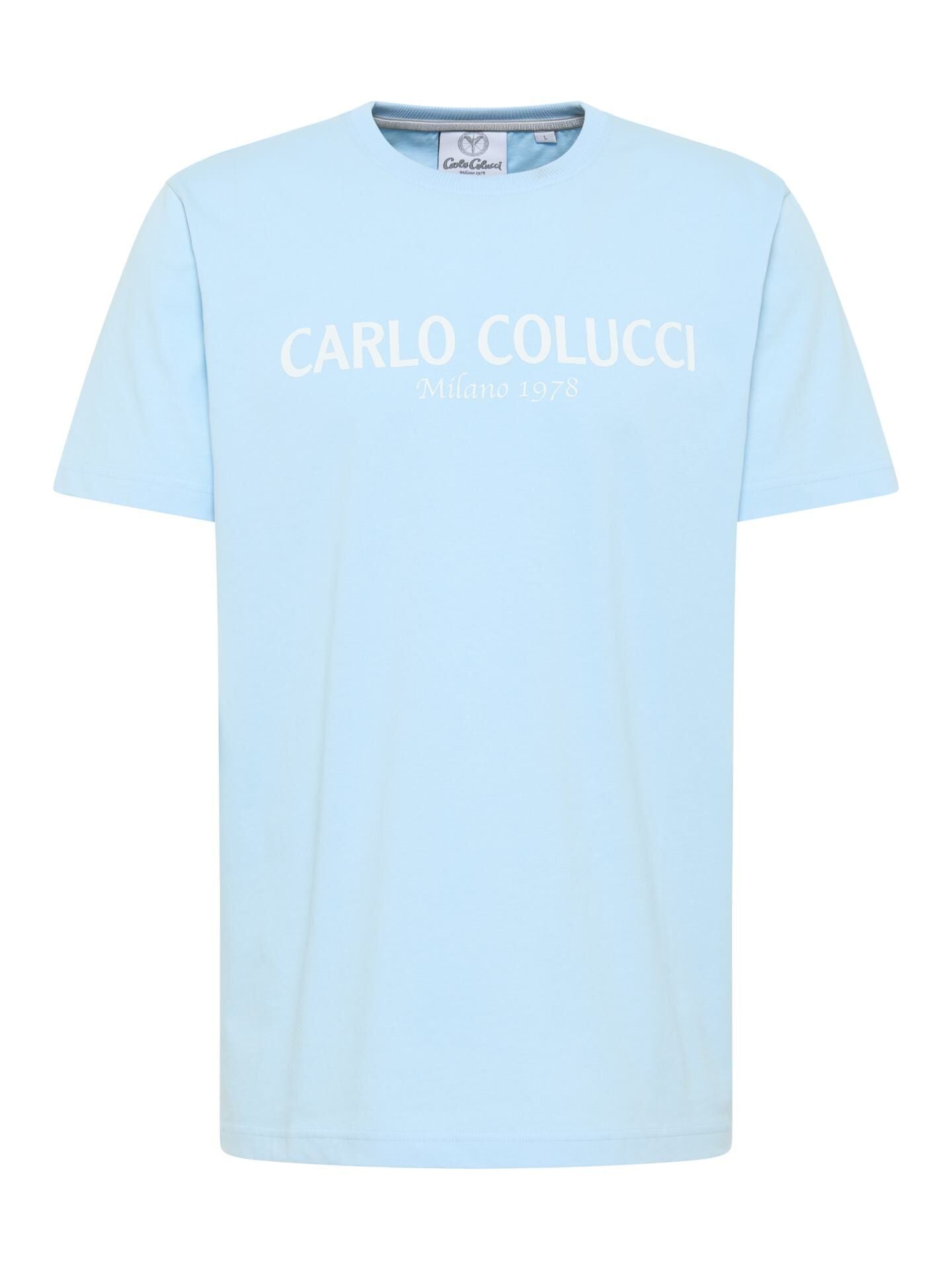 Original Carlo Colucci Tshirt Basic Schlicht verschiedene Farben.