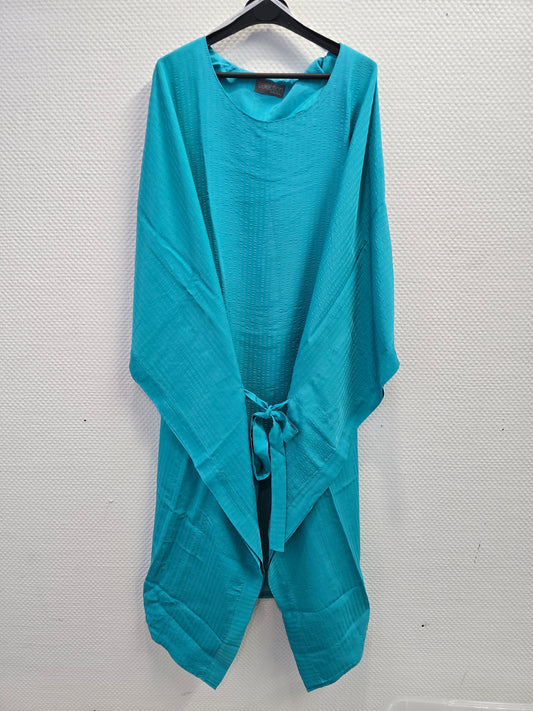 (U14) ULLA POPKEN Tunika Kleid türkis 806084 755