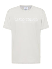 Original Carlo Colucci Tshirt Basic Schlicht verschiedene Farben.