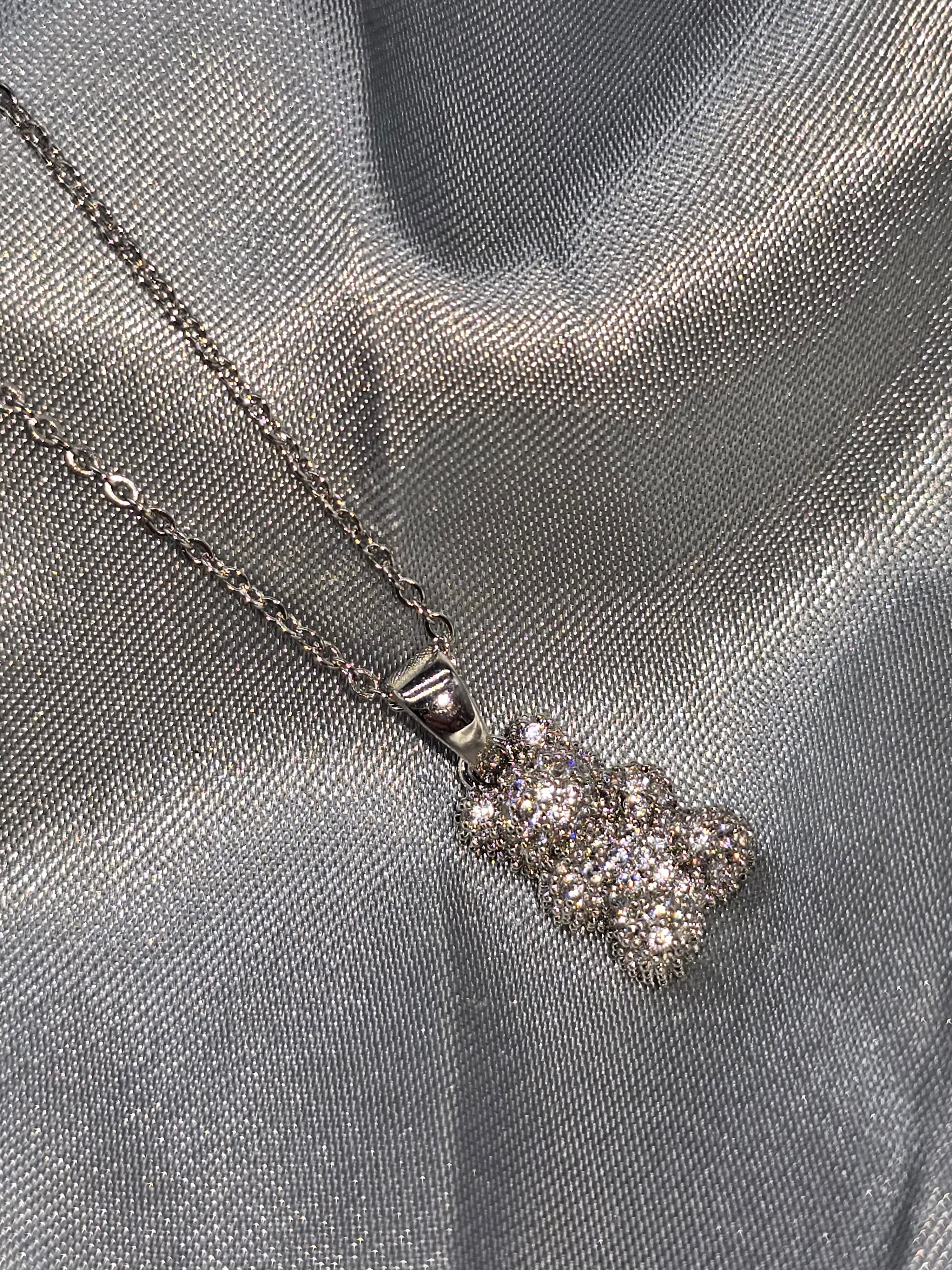 Halskette "Zirkonia Gumybear" Edelstahl 18k vergoldet gold/silber (21)