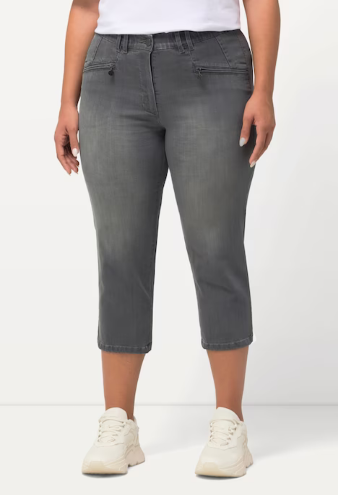 (U12) Ulla Popken Jeans grau 790810 12