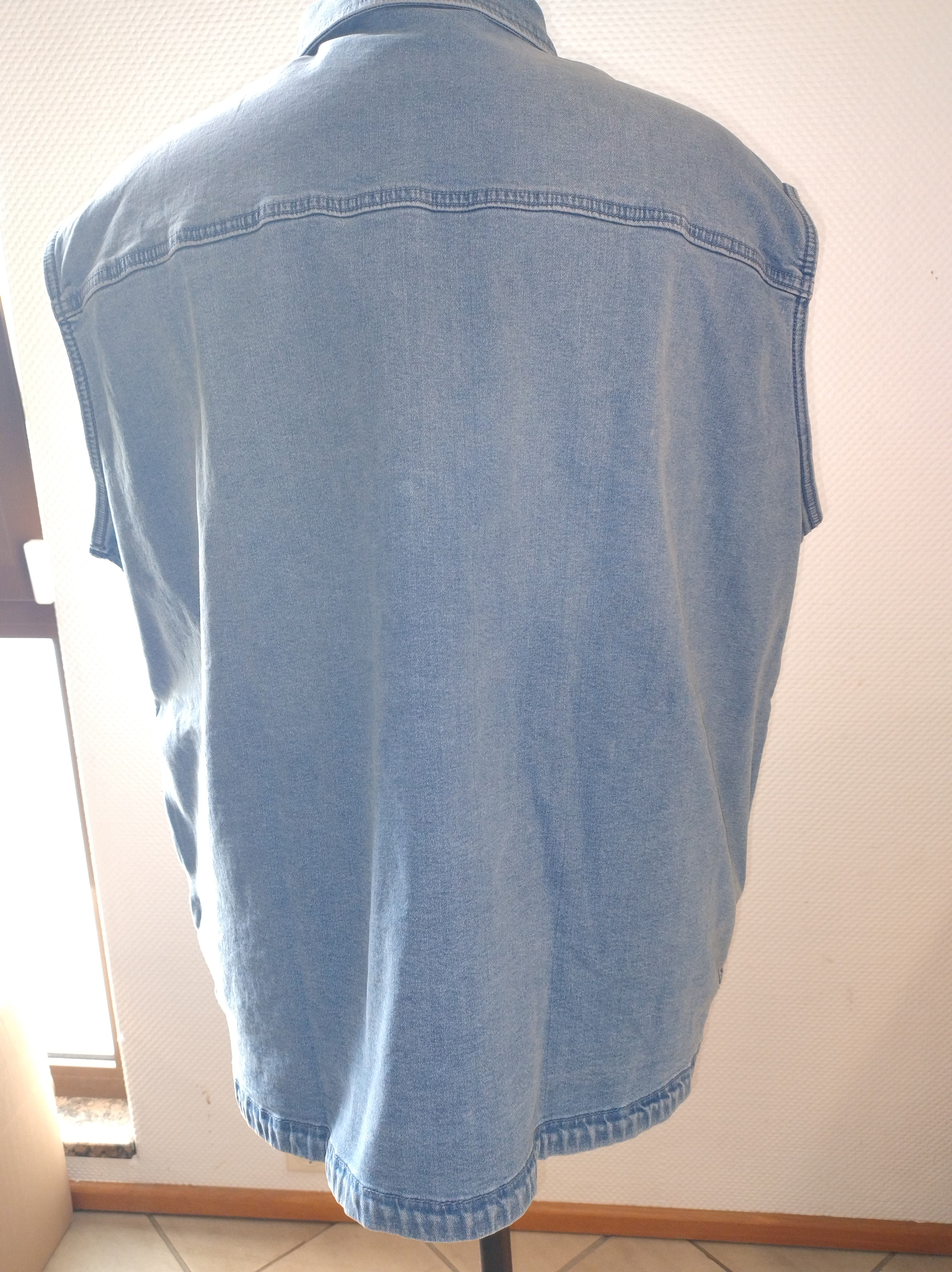 (U26) Ulla Popken Jeansweste blau 807072 902