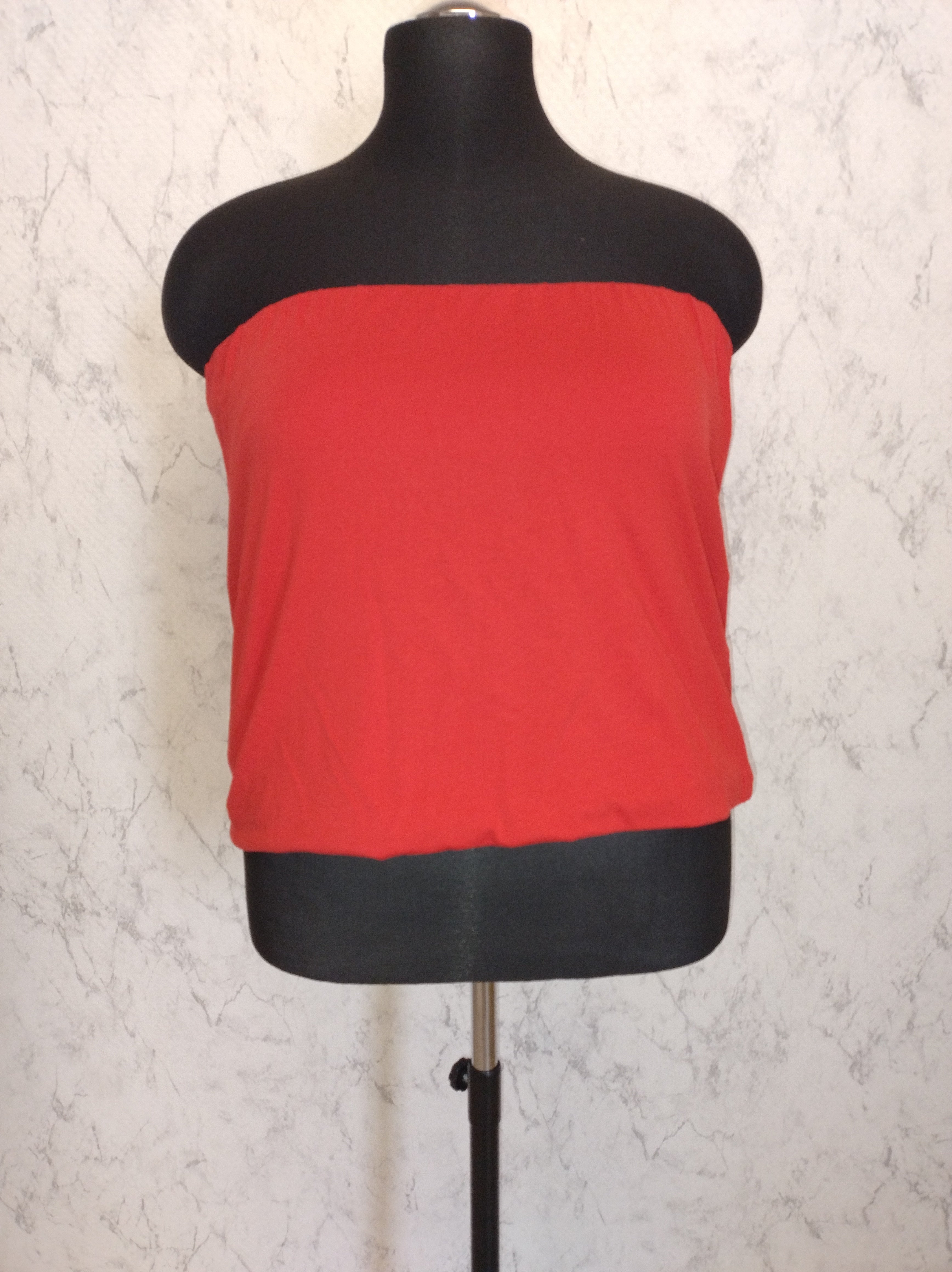 (U45) Ulla Popken Tube top Rot 2erpack 711273 51