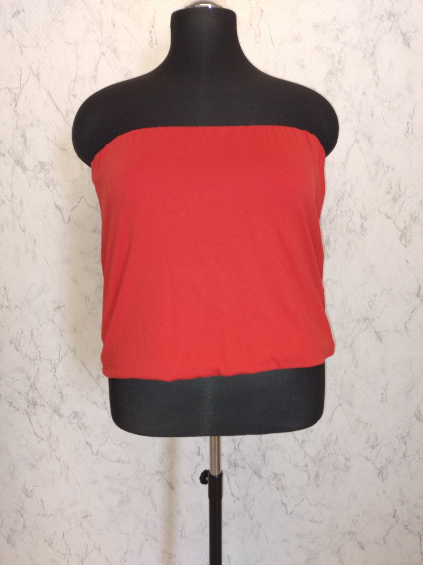 (U45) Ulla Popken Tube top Rot 2erpack 711273 51