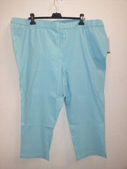 (U6) Ulla Popken Hose kariert blau/weiß 747504 740