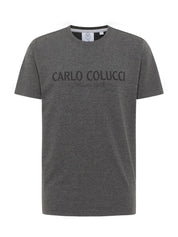 Original Carlo Colucci Tshirt Basic Schlicht verschiedene Farben.