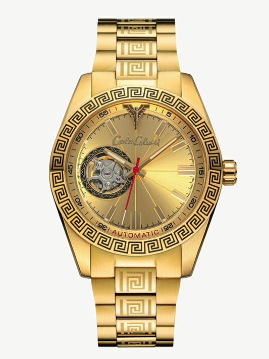 Nr13 Carlo Colucci Armbanduhr gold Metallarmband Automatik  + 2 Jahre Herstellergarantie