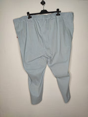 (U16) Ulla Popken Hose kariert blau/weiß 747504 73