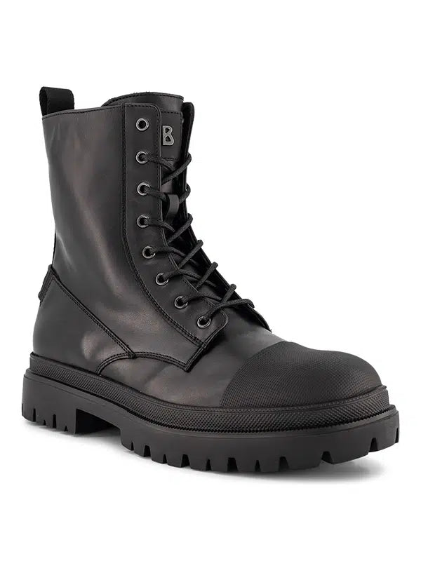 BOGNER Boots Stiefel Leder schwarz