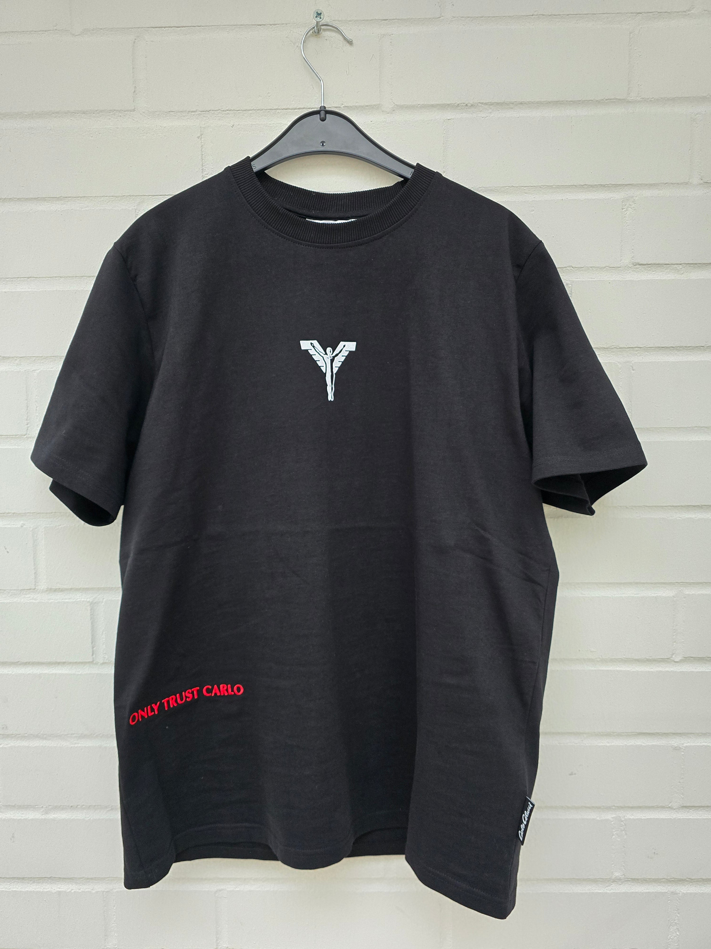 Carlo Colucci Fake News Tshirt schwarz / weiß