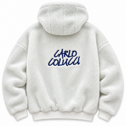 Carlo Colucci Wendejacke Logo Stick schwarz weiß C7627