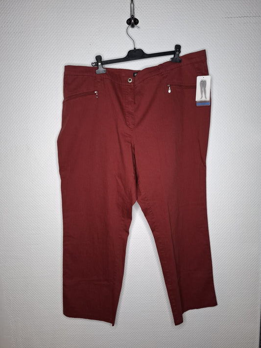 (U21) Ulla Popken Hose rot 654032 50