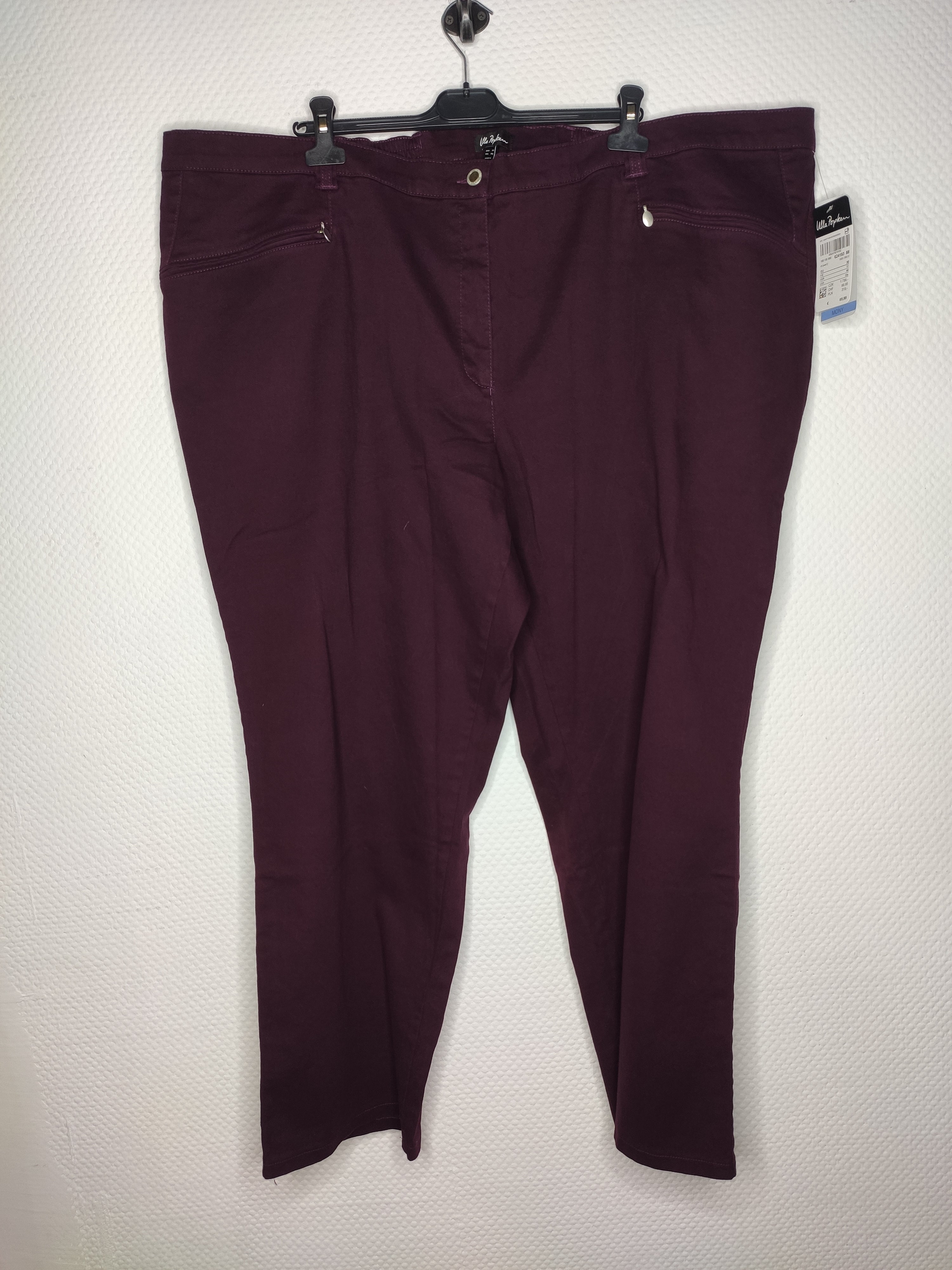 (U6) Ulla Popken Hose dunkel lila 624193 88