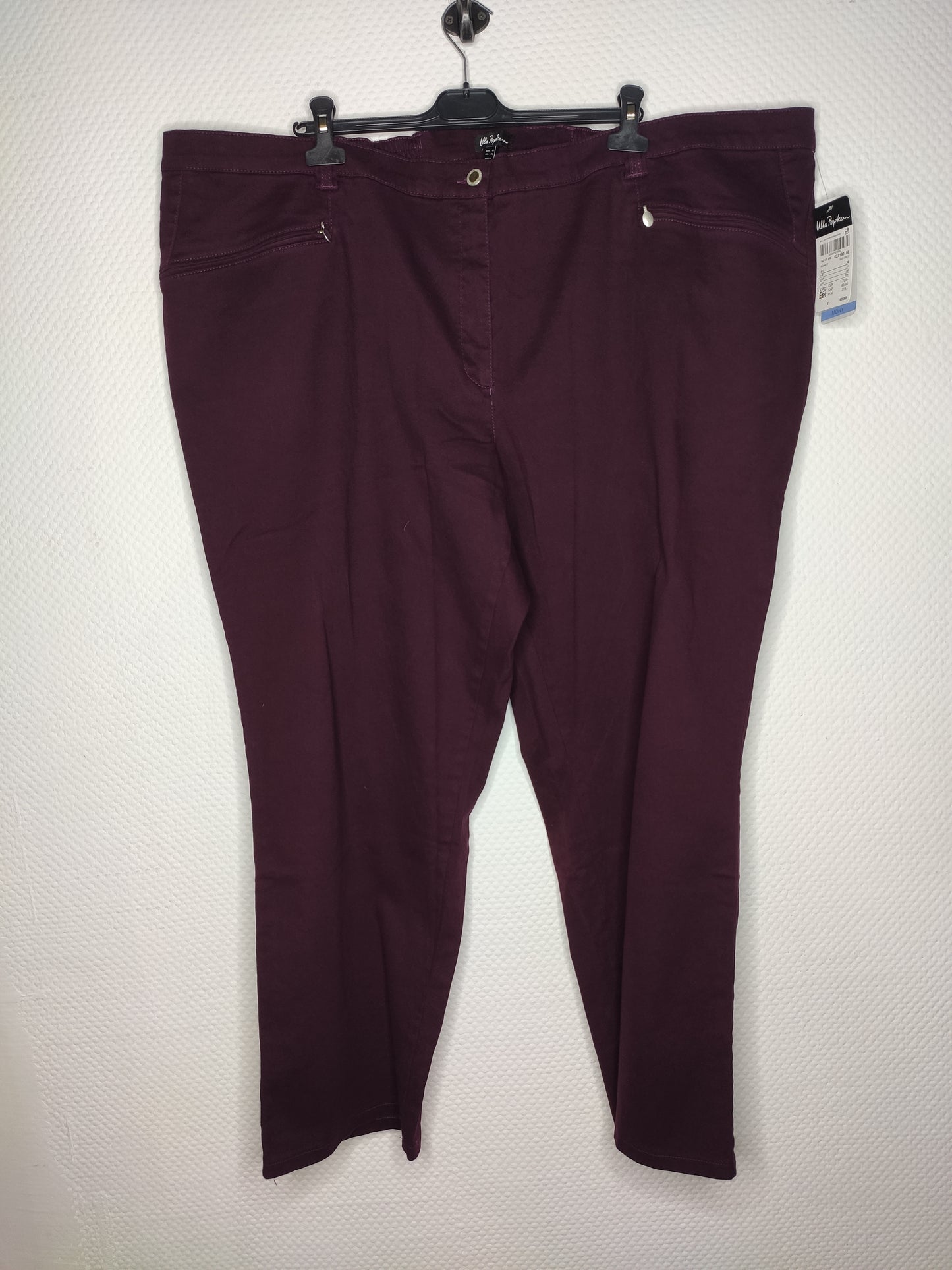 (U6) Ulla Popken Hose dunkel lila 624193 88