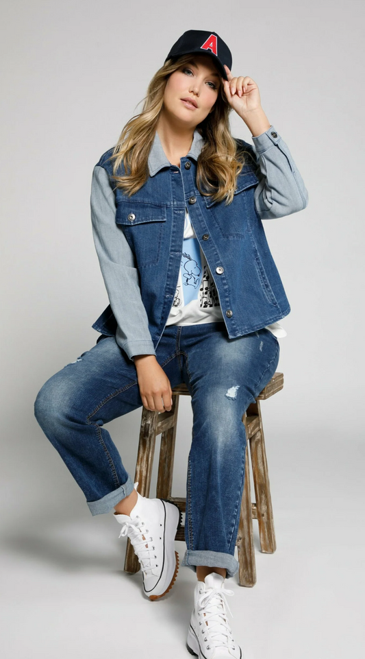 (U5) Ulla Popken Jeansjacke 800277 902