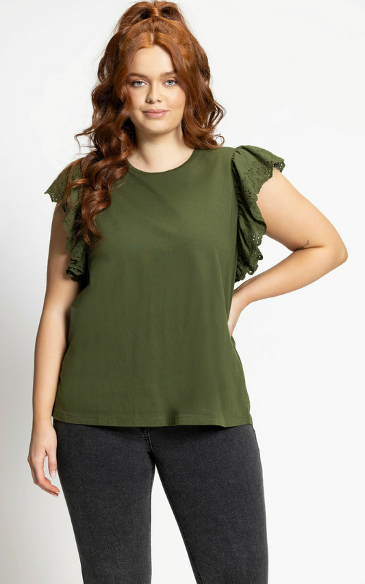 (U10) Ulla Popken Bluse grün 810614 440