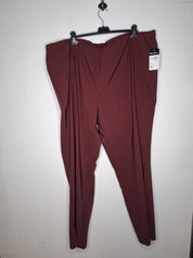 (U15) Ulla Popken Hose dunkel rot 709525 65