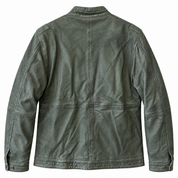 PME Legend Echtleder Jacke Lederjacke schwarz grau grün