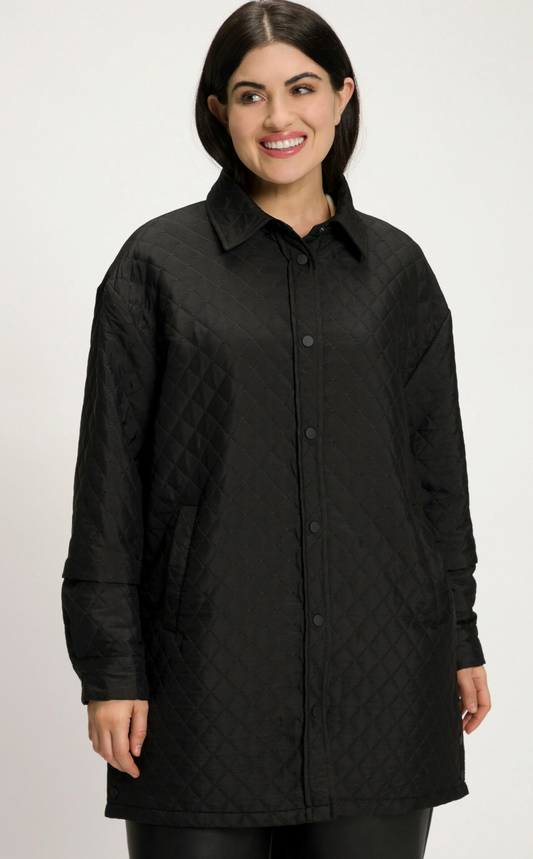 (U5) Ulla Popken Jacke schwarz 807755 130