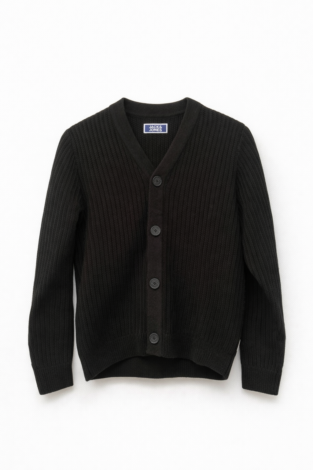 Jack&Jones Junior Knit Neck Cardigan schwarz Gr.152
