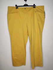 (U13) Ulla Popken Hose gelb 712361 61