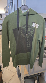 Carlo Colucci Hoodie grün Gr XS mit Fehler