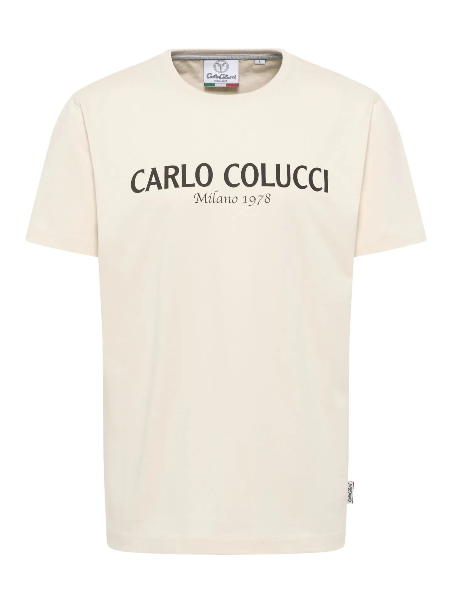 Original Carlo Colucci Tshirt Basic Schlicht verschiedene Farben.