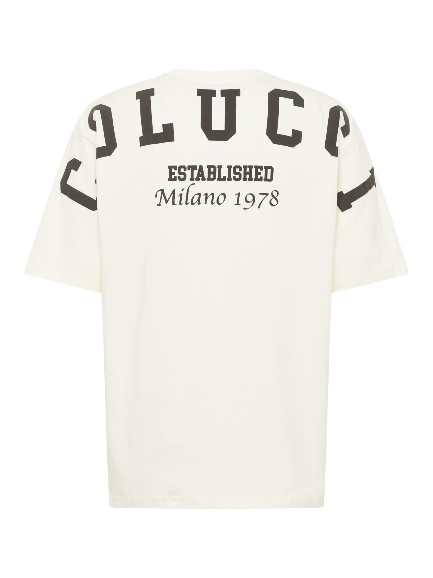 Carlo Colucci Tshirt Rücken Logo schwarz weiß hellblau