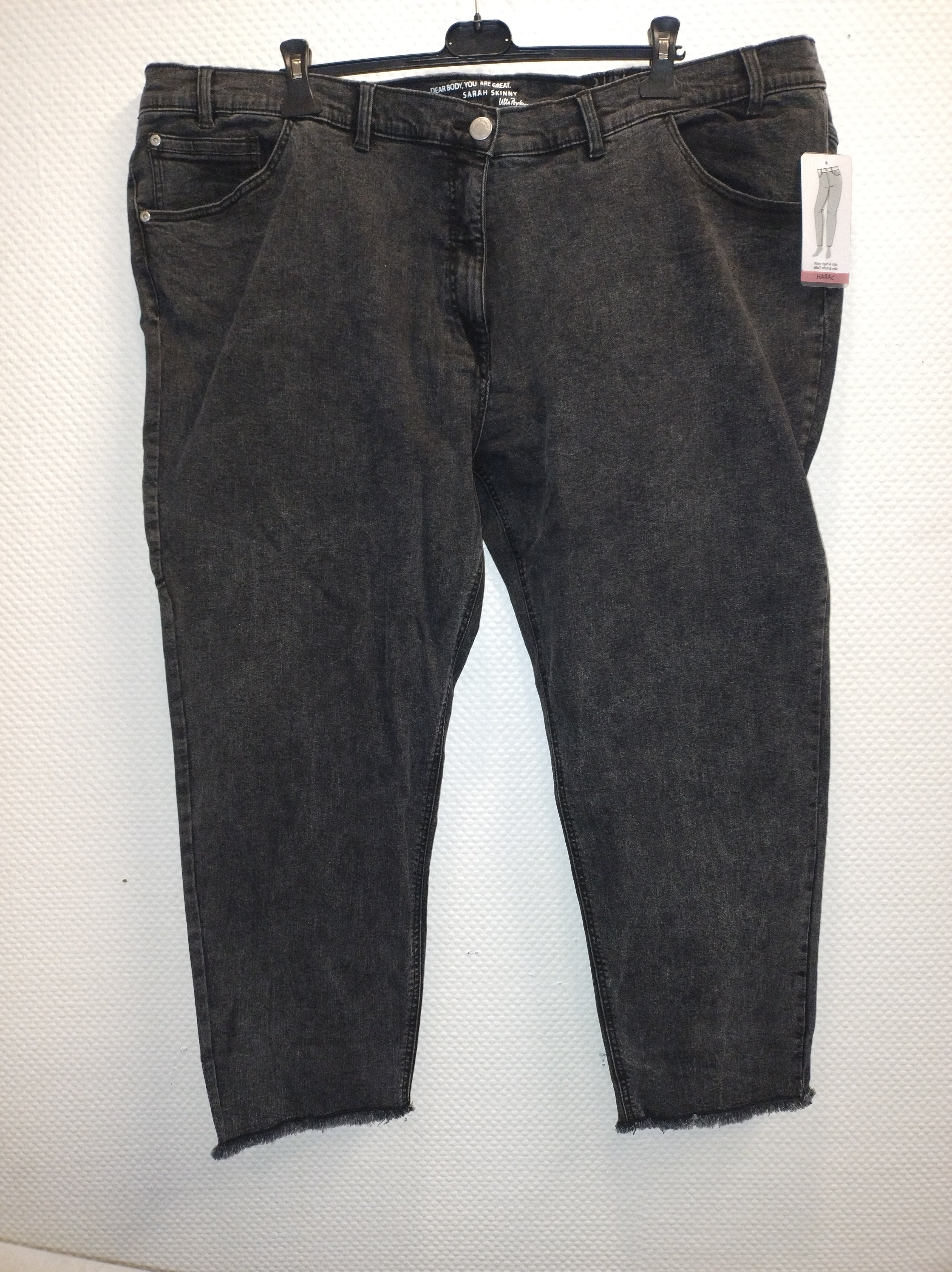 (U12) Ulla Popken Jeans schwarzgrau 808302 906