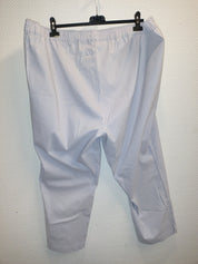 (U36) Ulla Popken Hose grau/weiß Karriert 806389 814