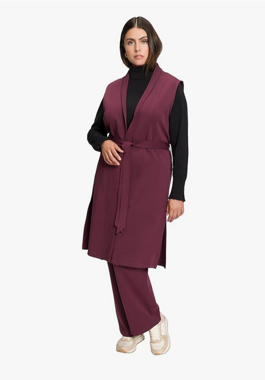 (U42) Ulla Popken Kleid Bordeaux 812627 352