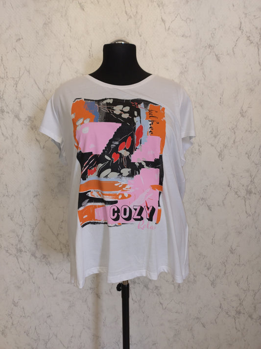 (U31) Ulla Popken T-Shirt weiß 804581 200