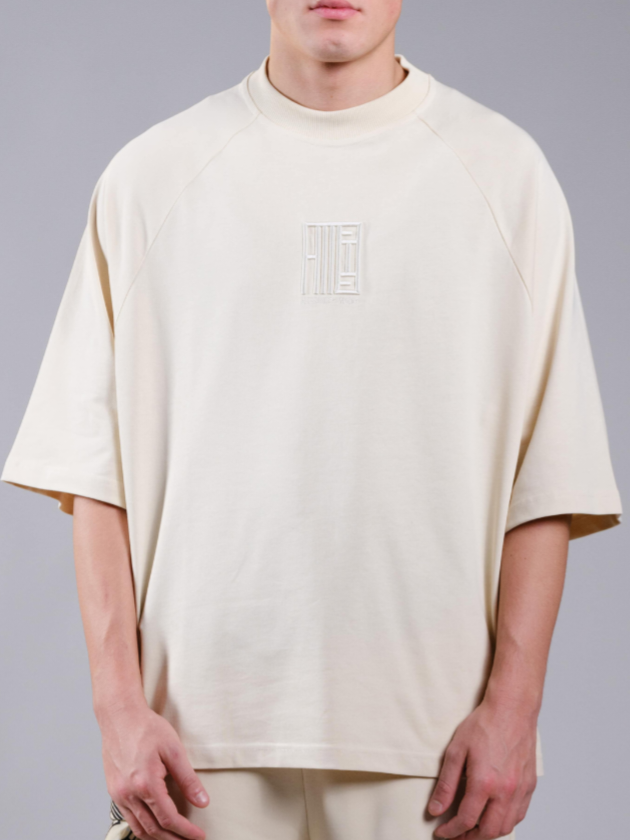(133) Alessandro Magno Core TSHIRT sehr oversize unisex creme