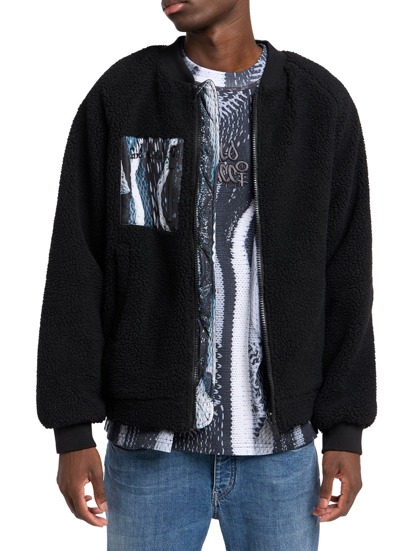 Carlo Colucci Wendejacke CC-C8602-201 schwarz weiß Wende