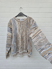 (100) Carlo Colucci 3d Strickpullover C12501 Col 561 beige